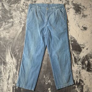 Vintage Woolrich Corduroy Blue Size Mens 36x28 Relaxed Fit Faded